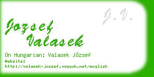 jozsef valasek business card