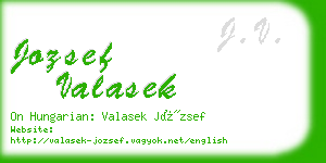 jozsef valasek business card